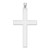 14k White Gold Polished Cross Pendant - XW-B78AC3BD-9405