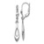 14K White Gold Polished Dangle Leverback Earrings - TH-ED492ED2-5775