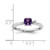 14K White Gold Polished Diamond and Amethyst Fashion Ring - RM-06861541-9073