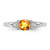 14K White Gold Polished Diamond and Citrine Fashion Ring - RM-FEED5908-2130