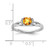 14K White Gold Polished Diamond and Citrine Fashion Ring - RM-FEED5908-2130