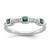 14K White Gold Polished Diamond and Emerald Fashion Ring - RM-2D2D4EB9-4764
