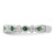 14K White Gold Polished Diamond and Emerald Fashion Ring - RM-7C1A9FE1-5500
