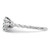 14K White Gold Polished Diamond and White Topaz Twisted Ring