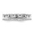 14K White Gold Polished Diamond Double Band Fashion Ring - RM-76EAA91B-3887