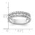 14K White Gold Polished Diamond Double Band Fashion Ring - RM-9E858B9E-2133