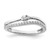 14K White Gold Polished Diamond Double Band Fashion Ring - RM-B5612A18-5613