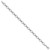 14k White Gold Polished Diamond-cut 7mm Fancy Link 7 inch Bracelet