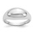 14k White Gold Polished Dome Ring - R3-9A8F3D52-5149