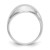 14k White Gold Polished Dome Ring - R3-9A8F3D52-5149