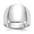 14k White Gold Polished Dome Ring - R3-A7B41169-7415