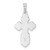 14k White Gold Polished Eastern Orthodox Solid Cross Pendant
