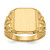 14k 13.0 x 14.0mm Open Back Mens Signet Ring