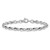 14K White Gold Polished Fancy Link 7.5 inch Bracelet - SF-5165D6B2-7456