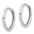 14K White Gold Polished Hinged Hoop Earrings - TF-1E768E33-2968