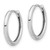 14K White Gold Polished Hinged Hoop Earrings - TF-DFAB66DC-7526