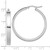 14K White Gold Polished Hoop Earring - TA-0AD771D3-5409