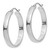 14K White Gold Polished Hoop Earring - TA-3DC17625-6377