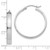 14K White Gold Polished Hoop Earring - TA-3DC17625-6377