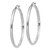 14k White Gold Polished Hoop Earring - TC-295DA633-9482