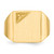 14k 13.0x14.0mm Closed Back Diamond Mens Signet Ring Mounting