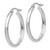 14k White Gold Polished Hoop Earring - TC-7A9B7F99-1061