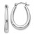 14k White Gold Polished Hoop Earrings - H6-3EDD63D8-2551