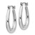 14k White Gold Polished Hoop Earrings - H6-3EDD63D8-2551