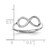 14K White Gold Polished Infinity Ring