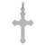 14k White Gold Polished INRI Crucifix Pendant - XR-208A5B8C-9211