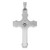 14k White Gold Polished INRI Crucifix Pendant - XR-AE0115B6-5386