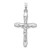 14k White Gold Polished INRI Crucifix Pendant - XR-B58F3868-8743