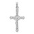 14k White Gold Polished INRI Crucifix Pendant - XR-DD7593AD-1248