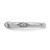 14k White Gold Polished Knife Edge Diamond Ring