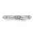 14k White Gold Polished Knife Edge Diamond Ring