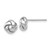 14k White Gold Polished Knot Post Earrings - TL-ABF88647-1814