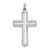 14k White Gold Polished Latin Cross Pendant - XR-CE94BCB7-3677