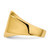 14k 13.0x15.5mm Open Back Mens Signet Ring