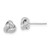14k White Gold Polished Love Knot Post Earrings - TL-635C111D-5740
