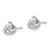 14k White Gold Polished Love Knot Post Earrings - TL-635C111D-5740