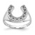 14k White Gold Polished Mens Diamond Ring Mounting