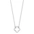 14k White Gold Polished Open Quatrefoil Design 18 inch Necklace