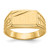 14k 13.0x8.5mm Open Back Mens Signet Ring