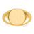 14k 13.5x12.5mm Closed Back Mens Signet Ring - RS-48502CF9-5425