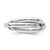 14k White Gold Polished Rolling Ring Size 5