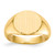 14k 13.5x12.5mm Open Back Mens Signet Ring
