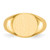 14k 13.5x12.5mm Open Back Mens Signet Ring