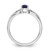 14k White Gold Polished Sapphire and Diamond Ring - RM-DD2D0CC5-5247