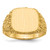 14k 13.5x13.5mm Open Back Mens Signet Ring