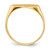 14k 13.5x7.0mm Closed Back Signet Ring